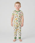 All The Dino Types Bamboo Two Piece Short Sleeve Pajama Set