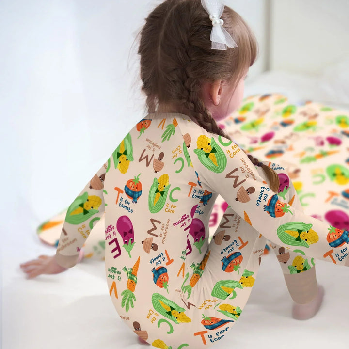 Veggie Letter Bamboo Convertible Zippy