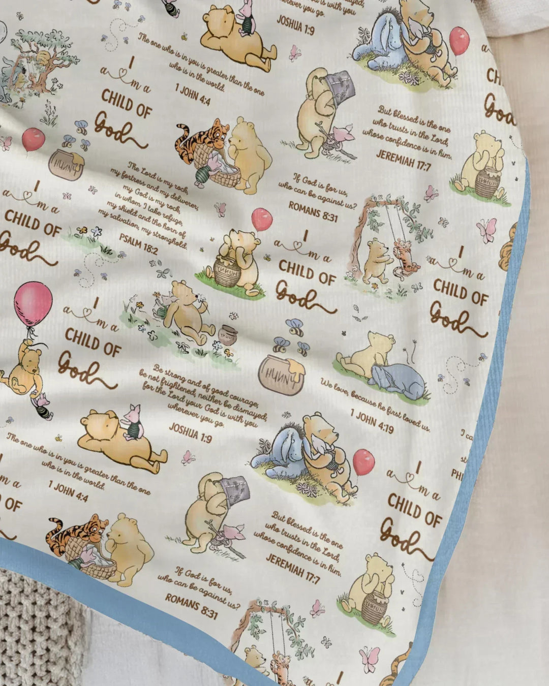 Child of God Whimsy Woodland Bamboo Blanket