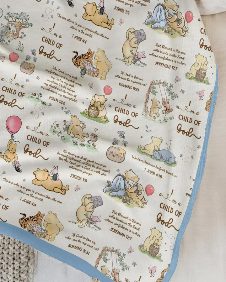 Child of God Whimsy Woodland Bamboo Blanket