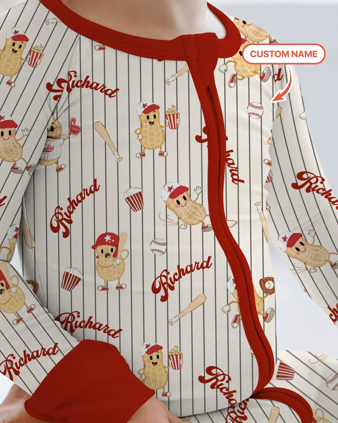 Custom Nam Retro Ballgame Bamboo Convertible Zippy