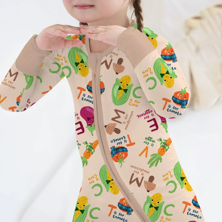Veggie Letter Bamboo Convertible Zippy