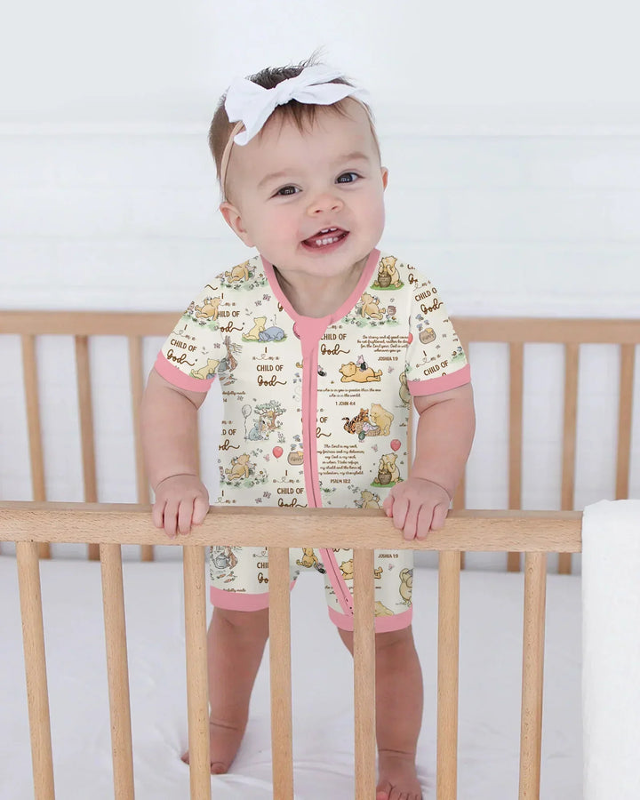 Child of God Whimsy Woodland Bamboo Shorty Zippy