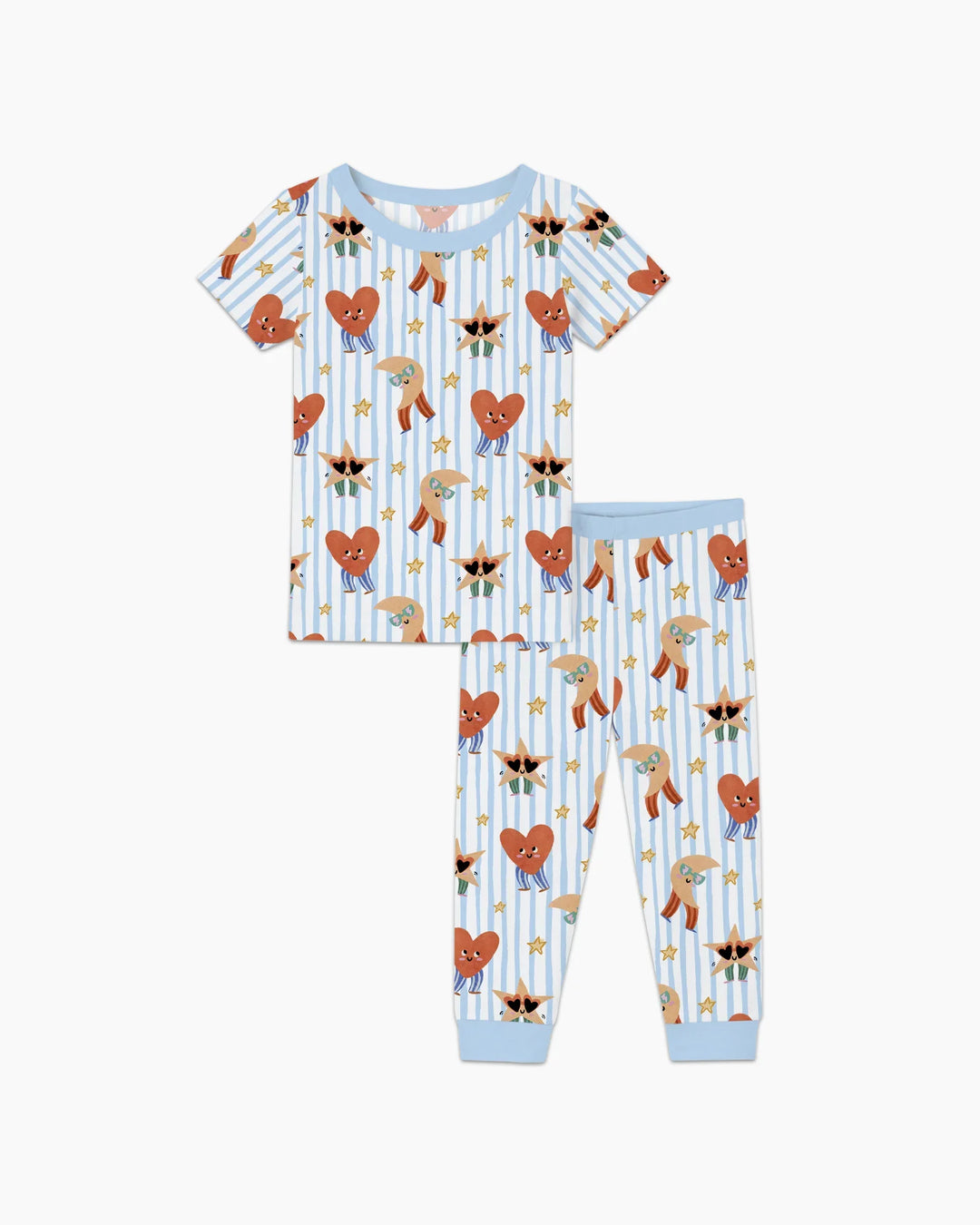 Dance More Dances Bamboo Two Piece Short Sleeve Pajama Set