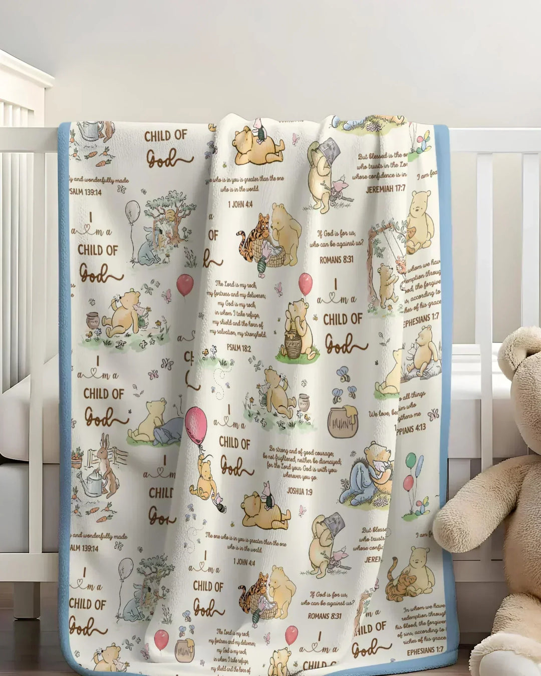 Child of God Whimsy Woodland Bamboo Blanket