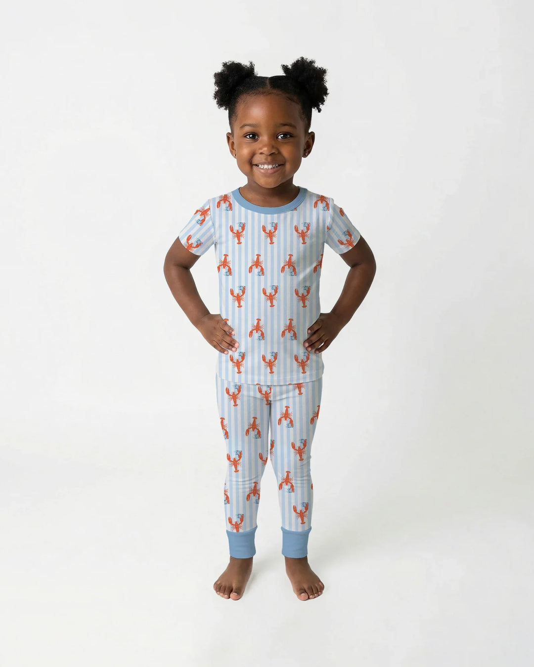 Custom Name Crawfish Beer Season Bamboo Two Piece Short Sleeve Pajama Set