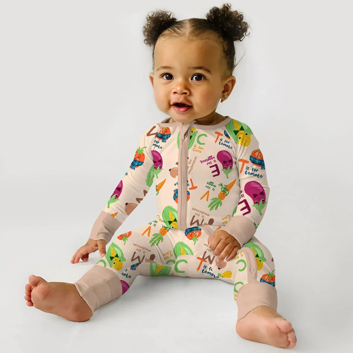 Veggie Letter Bamboo Convertible Zippy