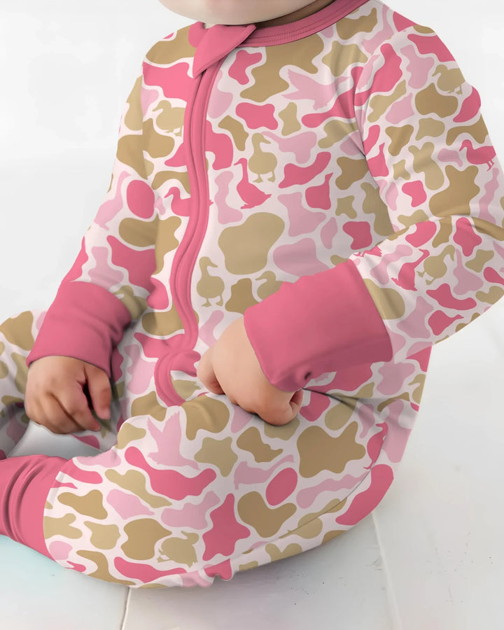 Mallard Duck Hunting Camouflage Bamboo Convertible Zippy