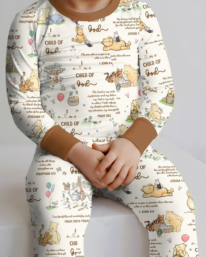 Child of God Whimsy Woodland Bamboo Two Piece Long Sleeve Pajama Set