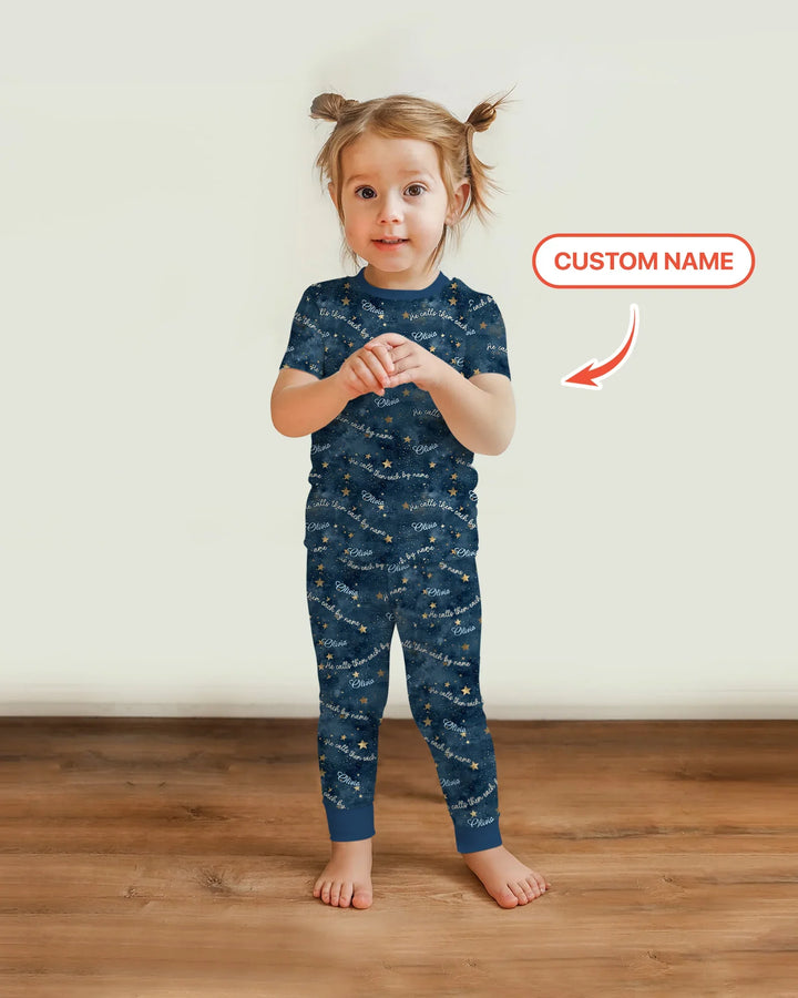Called By Name — Personalized  Bamboo Two Piece Short Sleeve Pajama Set