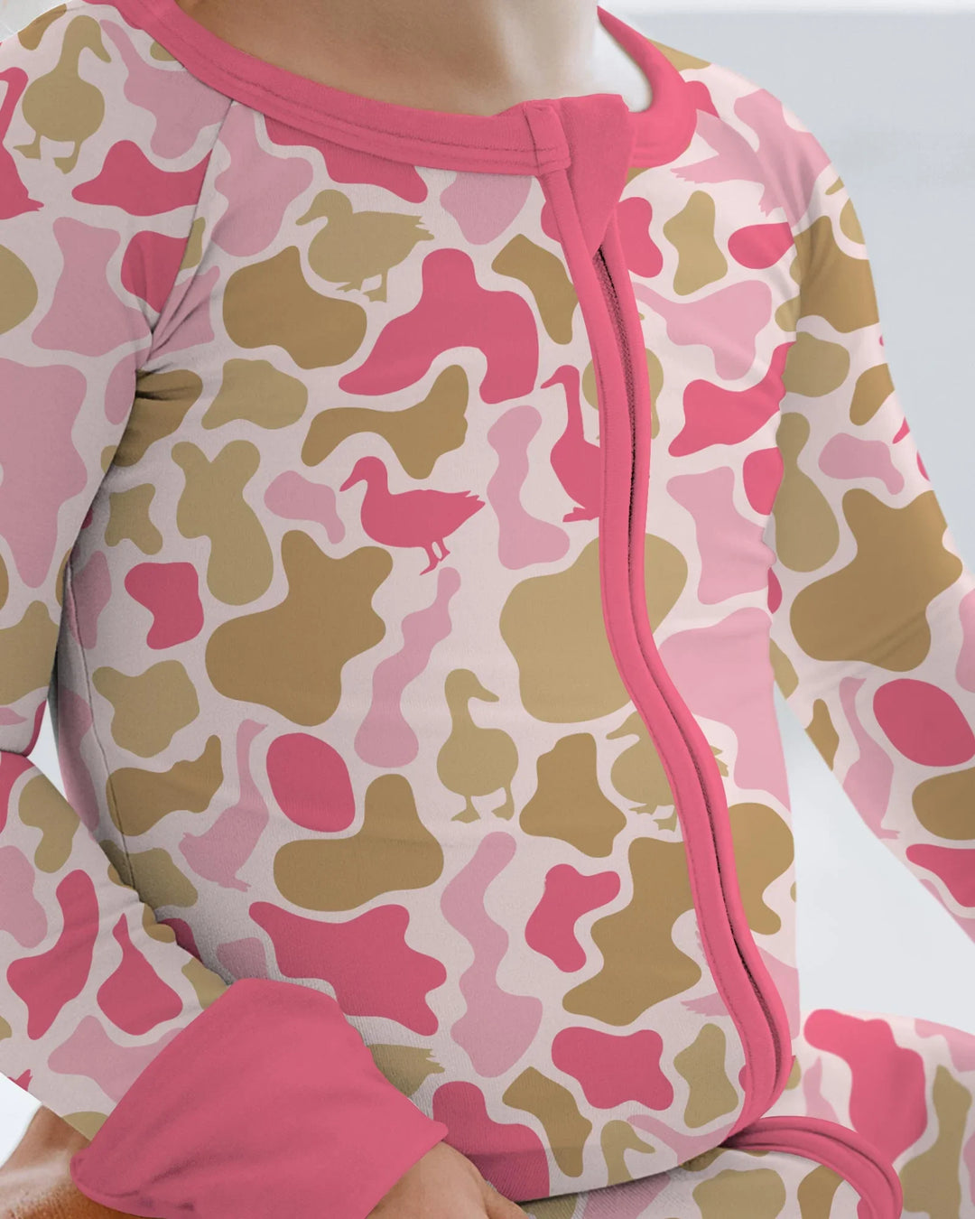 Mallard Duck Hunting Camouflage Bamboo Convertible Zippy