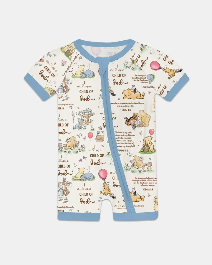 Child of God Whimsy Woodland Bamboo Shorty Zippy