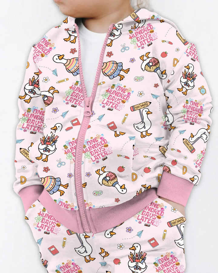 One Hundred Days Later Silly Goose Bamboo Zip Hoodie