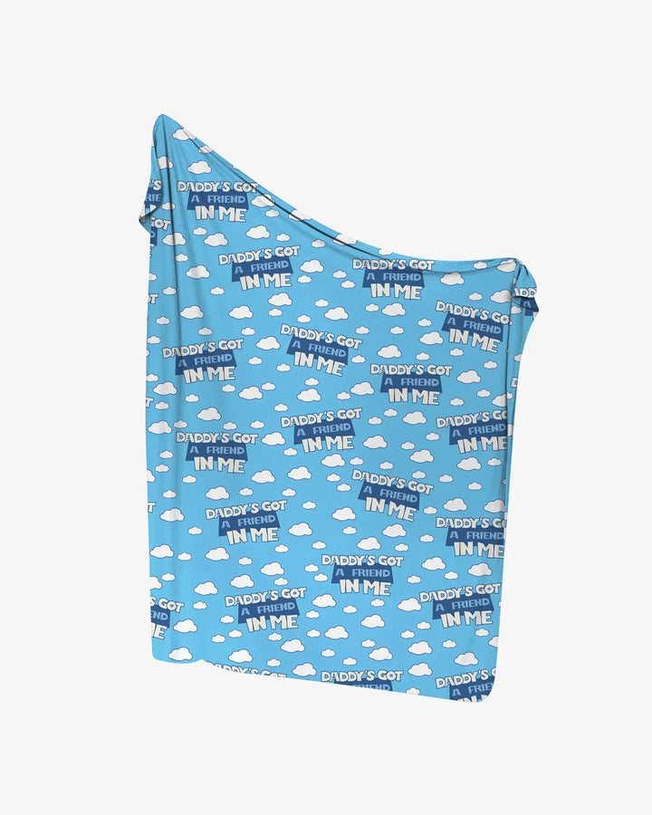 Daddy's Got A Friend In Me swaddle blanket