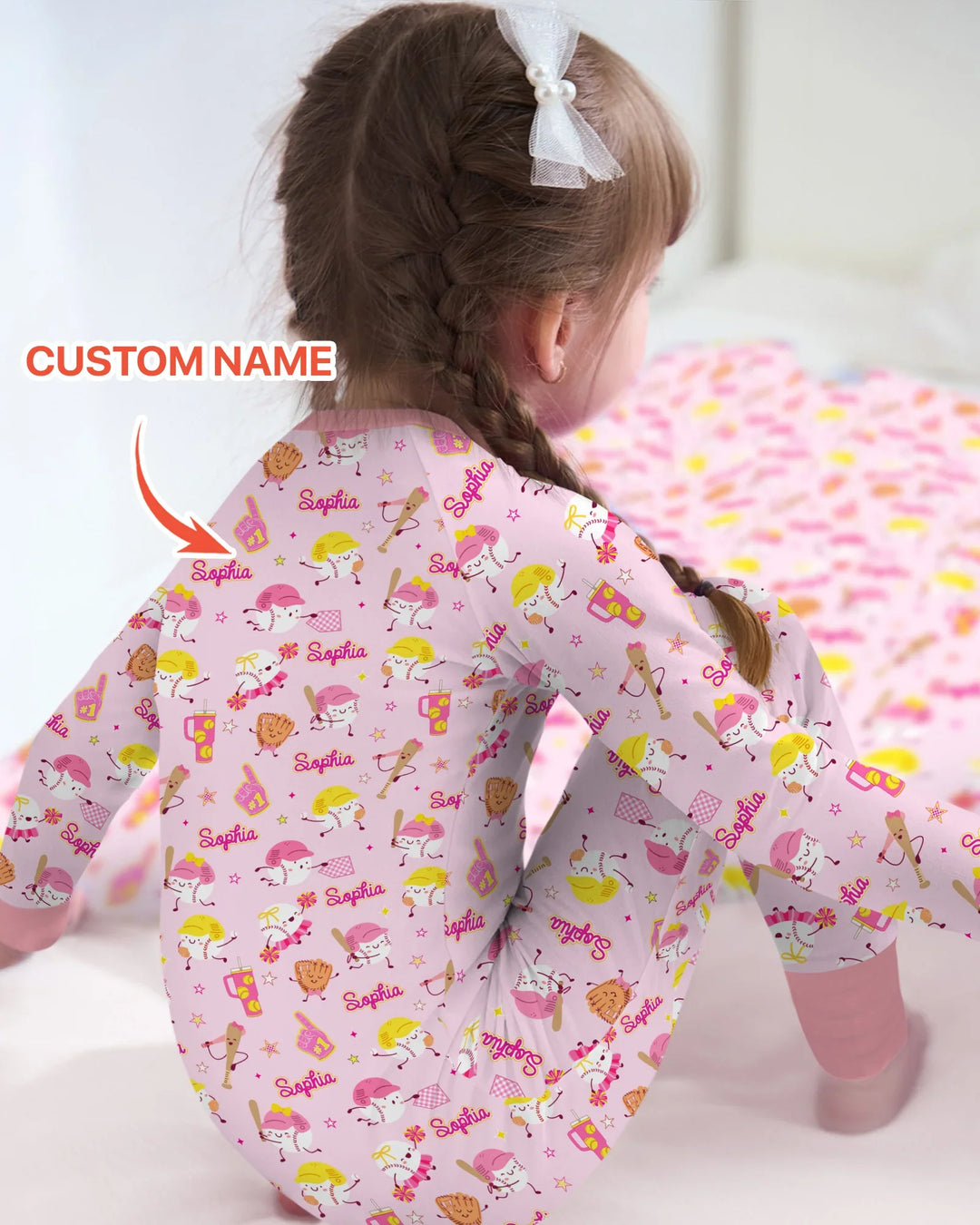 Baseball Mama and Mini Matching Bamboo Convertible Zippy