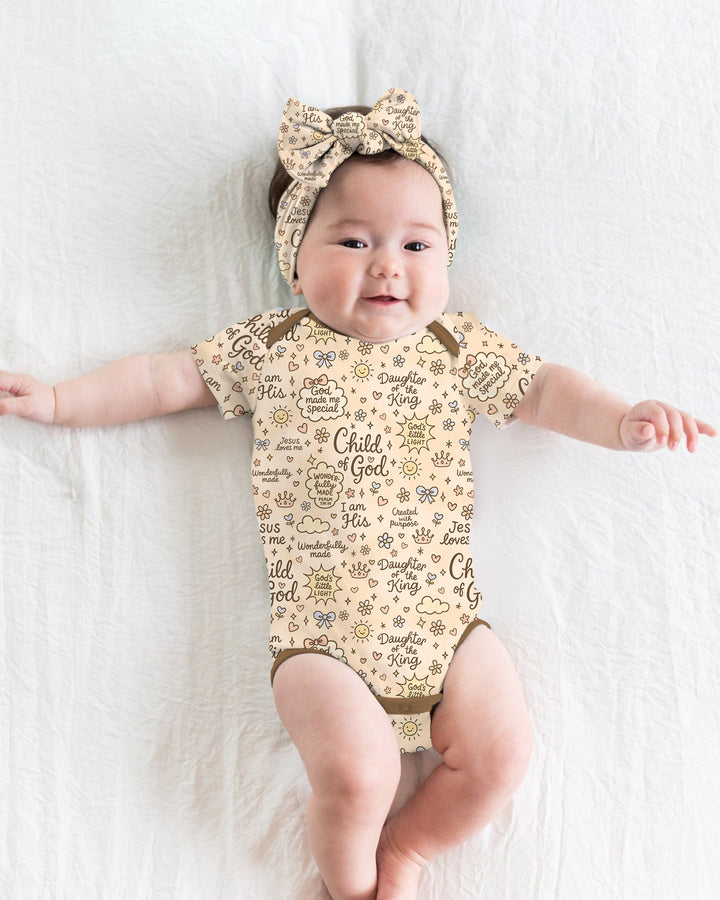Child Of God Jesus Loves Me Bamboo Bodysuit