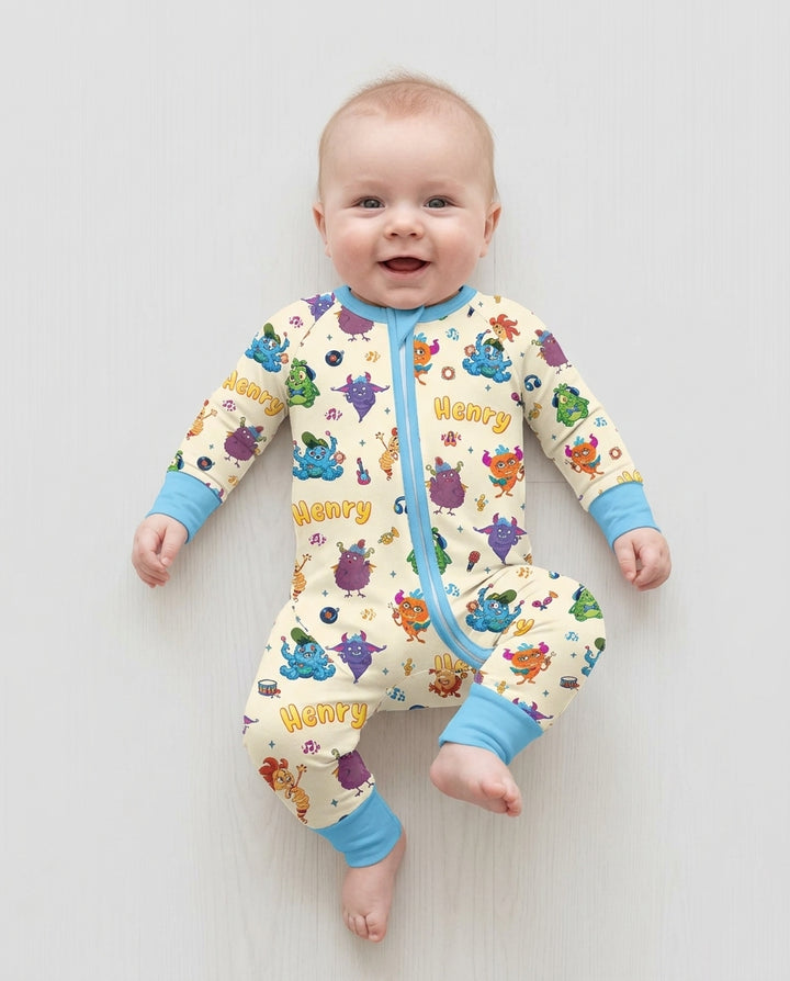 Happy Little Monster Music Band Bamboo Convertible Zippy