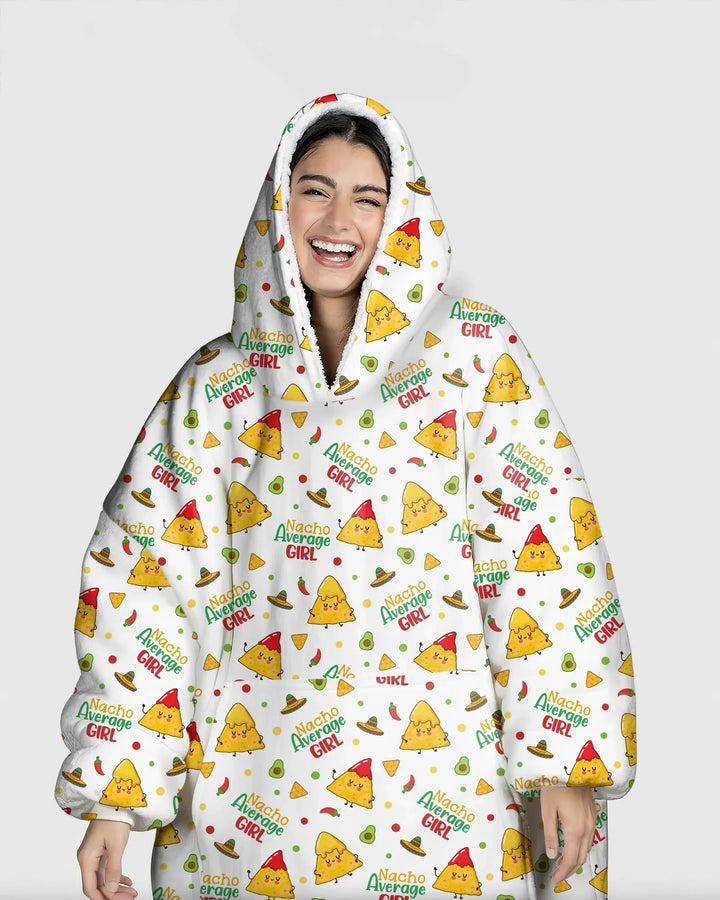 Lil Nacho Average Kid Wearable Bamboo Blanket Hoodie