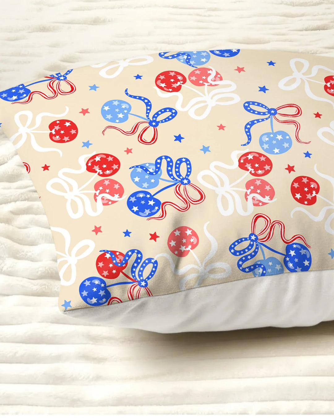 Cherry America 4th of July Bamboo Pillow Case