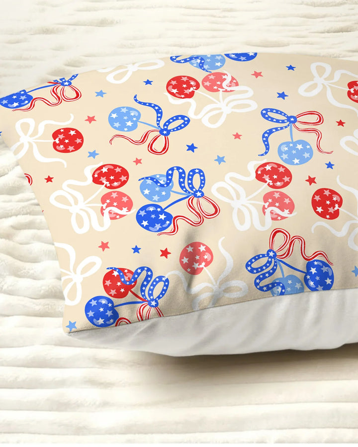 Cherry America 4th of July Bamboo Pillow Case