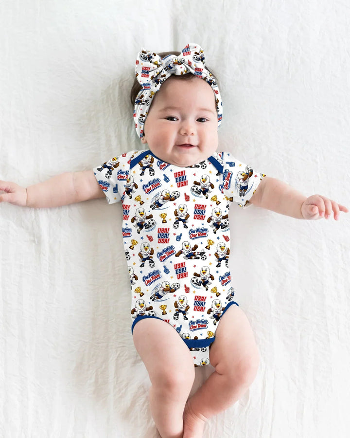 Soccer One Nation One Team Bamboo Bodysuit
