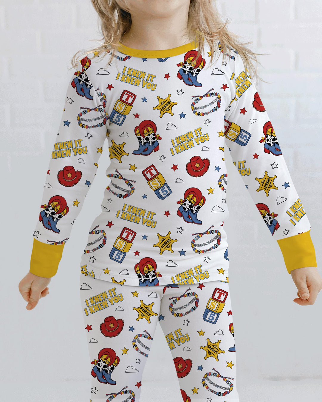 Little Cowgirl Bamboo Two Piece Long Sleeve Pajama Set