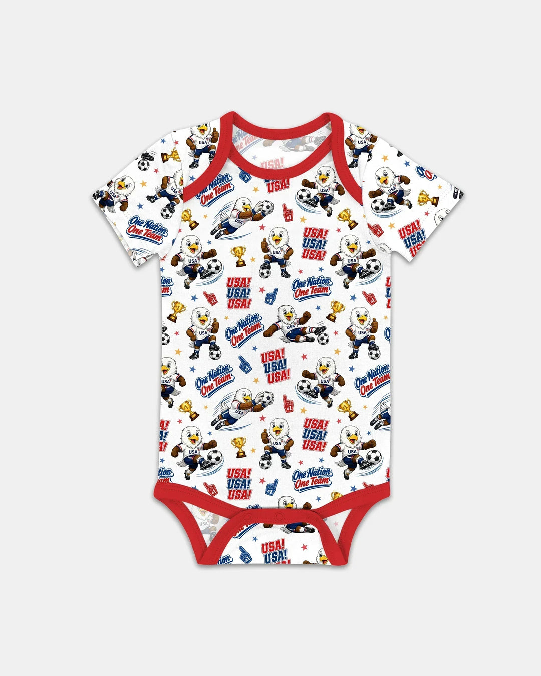 Soccer One Nation One Team Bamboo Bodysuit