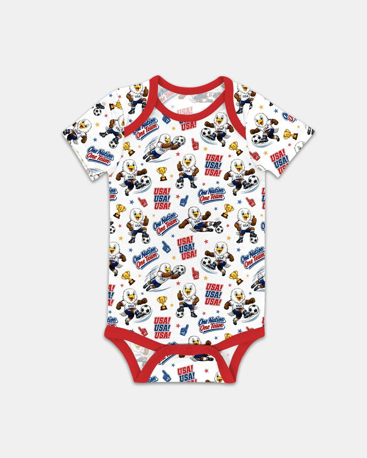 Soccer One Nation One Team Bamboo Bodysuit