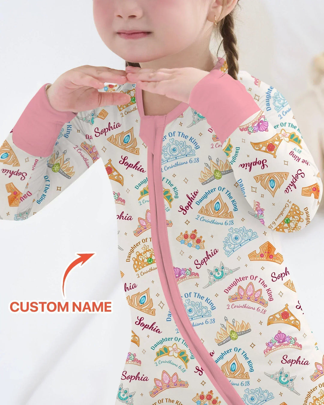 Daughter Of The King Custom Name Bamboo Convertible Zippy