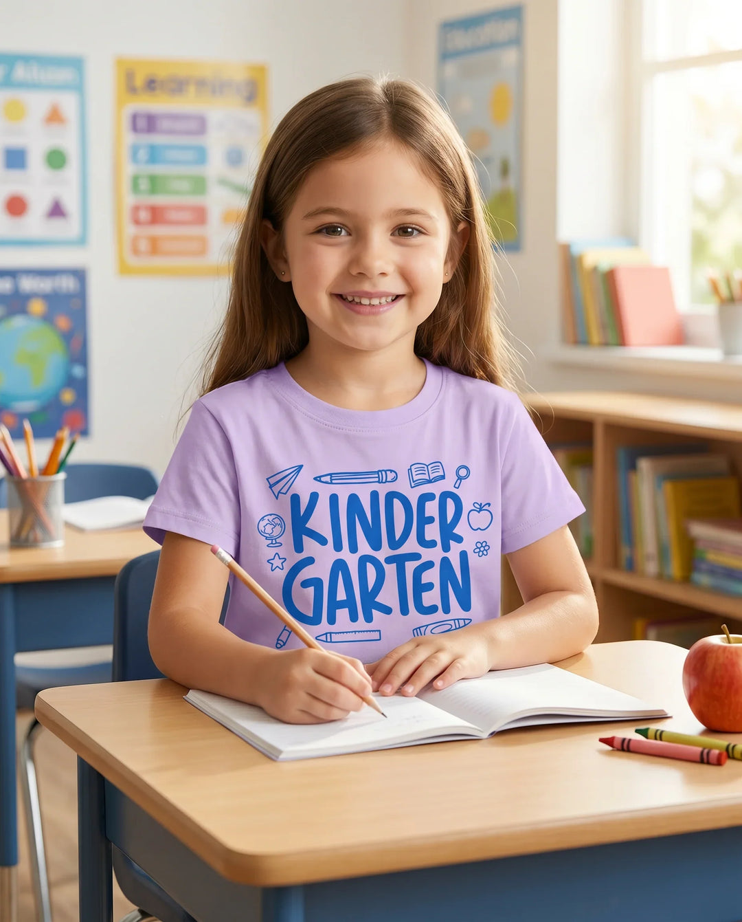 Custom Grade Back to School Bamboo Crewneck T-Shirt