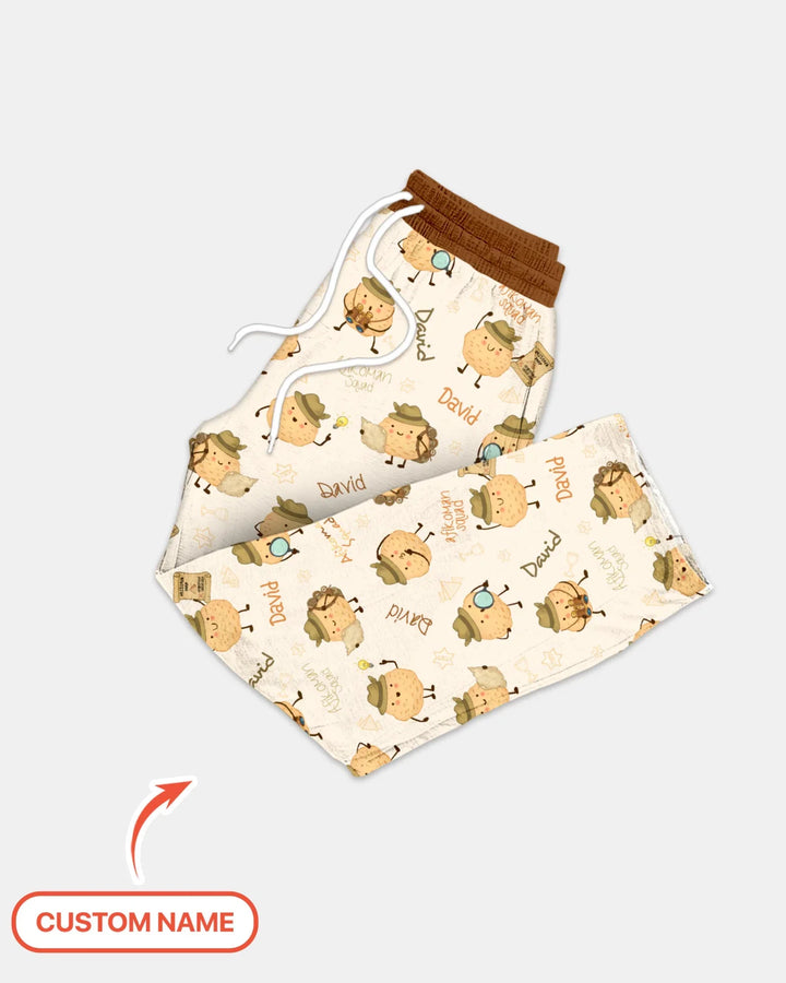 Custom Name Passover Afikoman Bamboo Men's Pajama Set