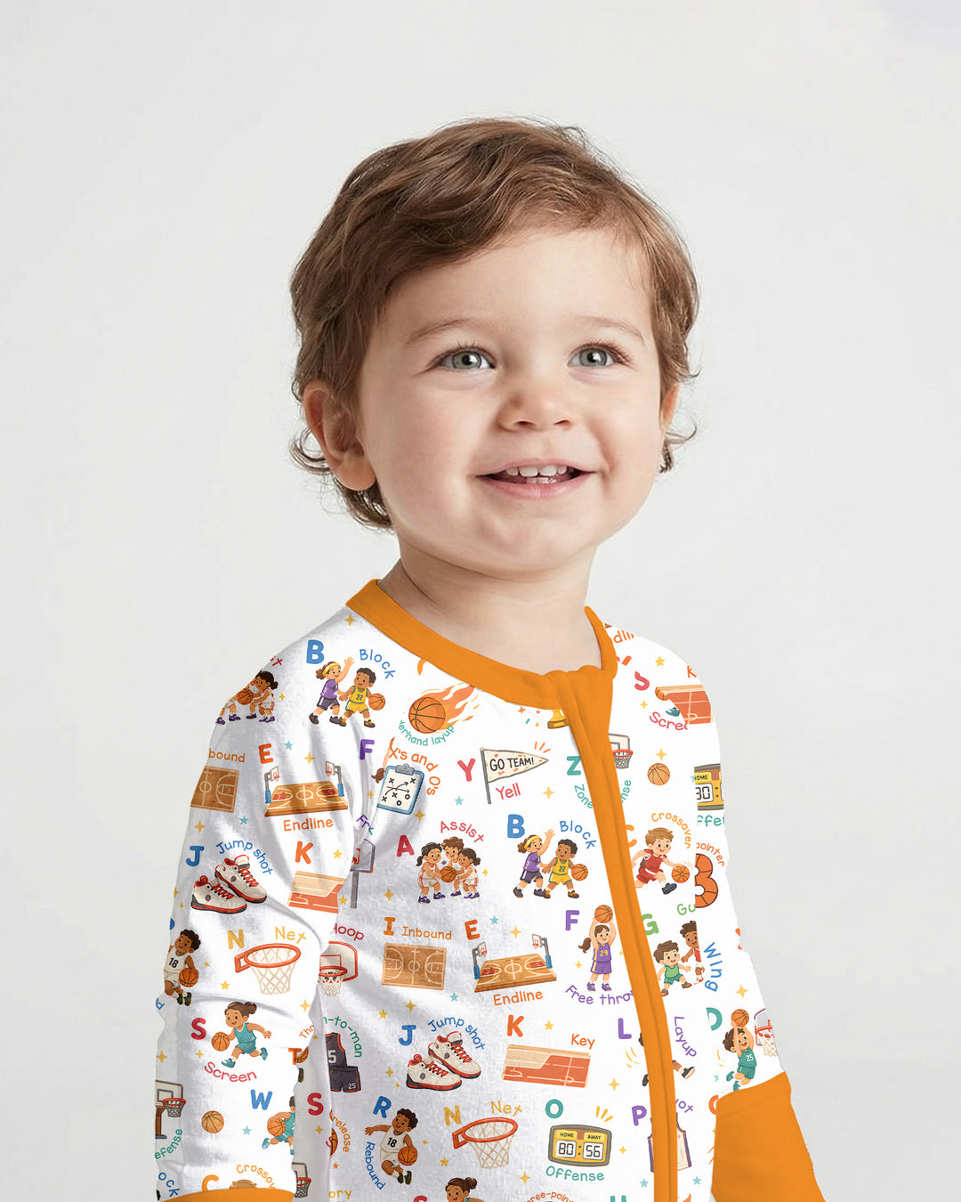 Basketball Alphabet Bamboo Convertible Zippy