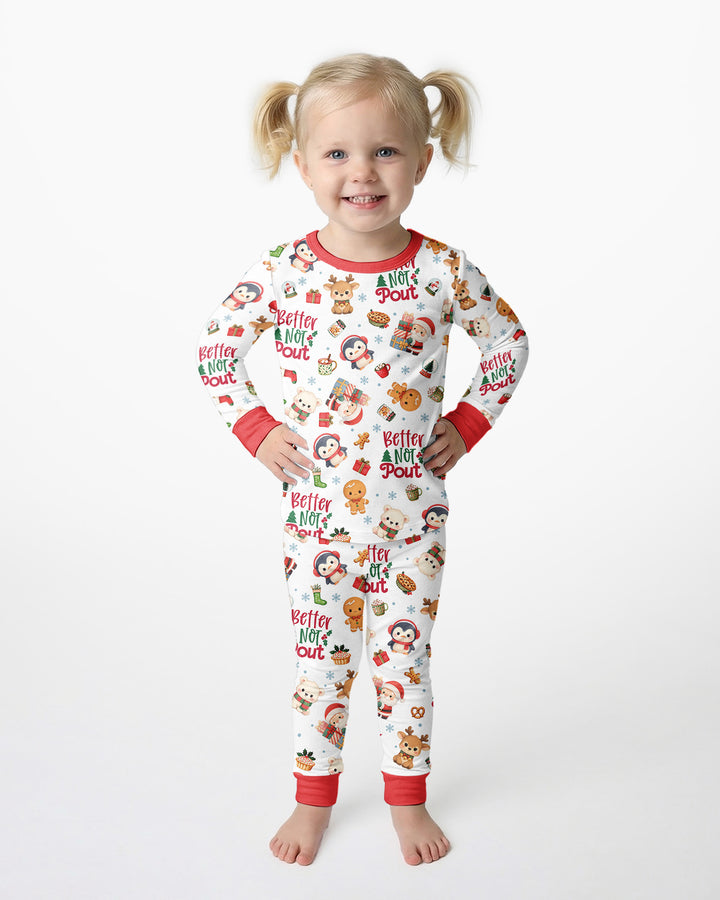 Better Not Pout Bamboo Two Piece Long Sleeve Pajama Set