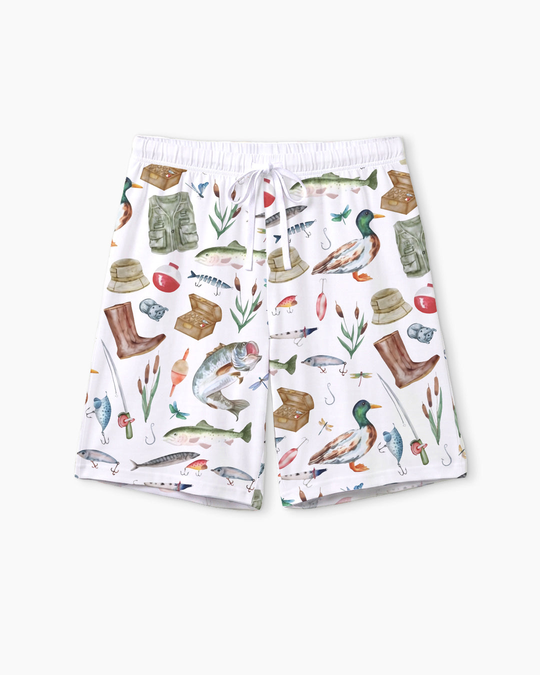 Daddy's Fishing Buddy Daddy& Me Matching Bamboo Men Short Sleeve Short Pajama Set