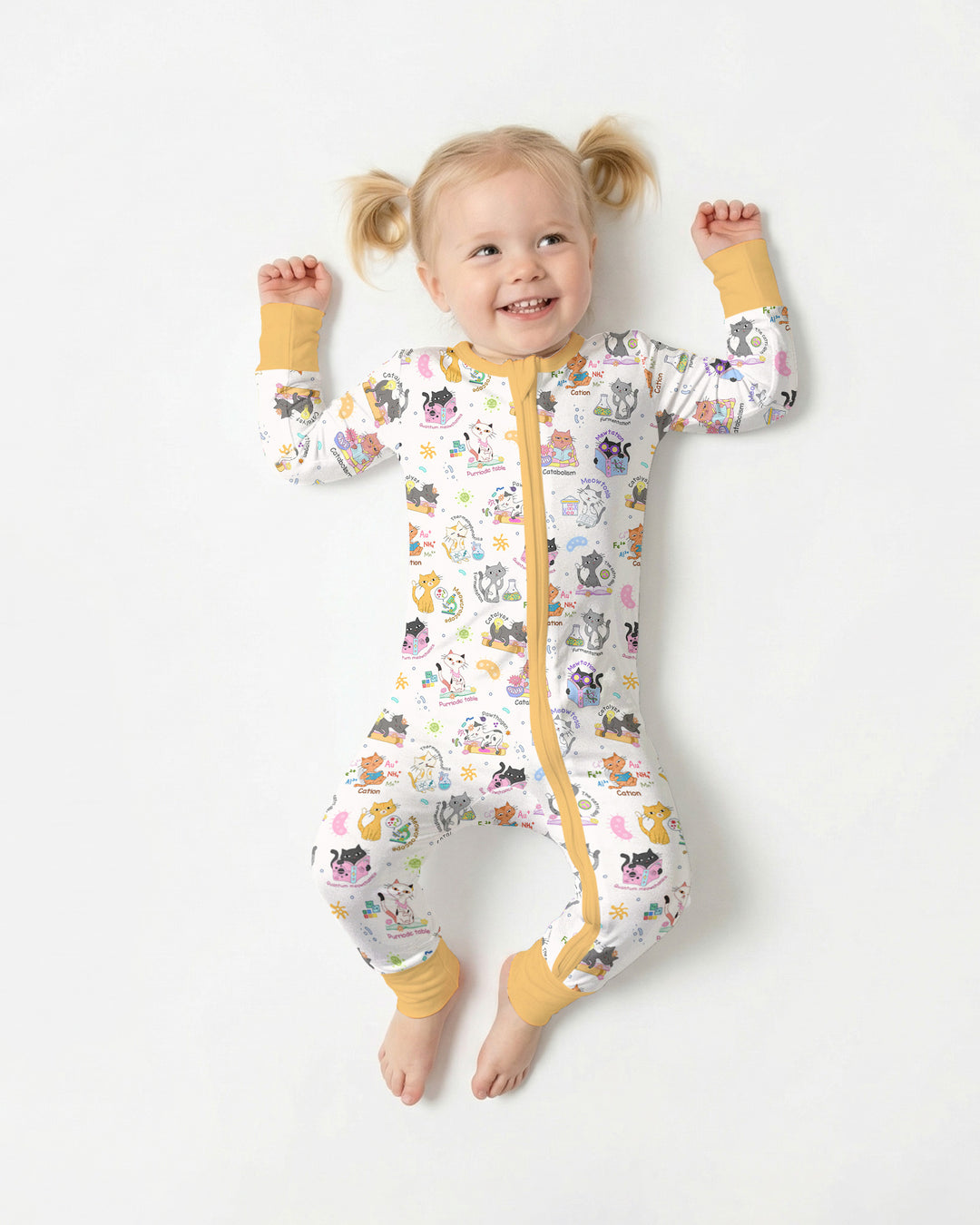 Funny Cat Love Scientist Bamboo Convertible Zippy
