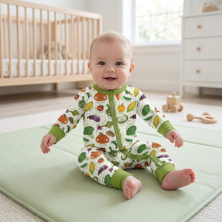 Locally Grown Baby Custom Name Bamboo Convertible Zippy