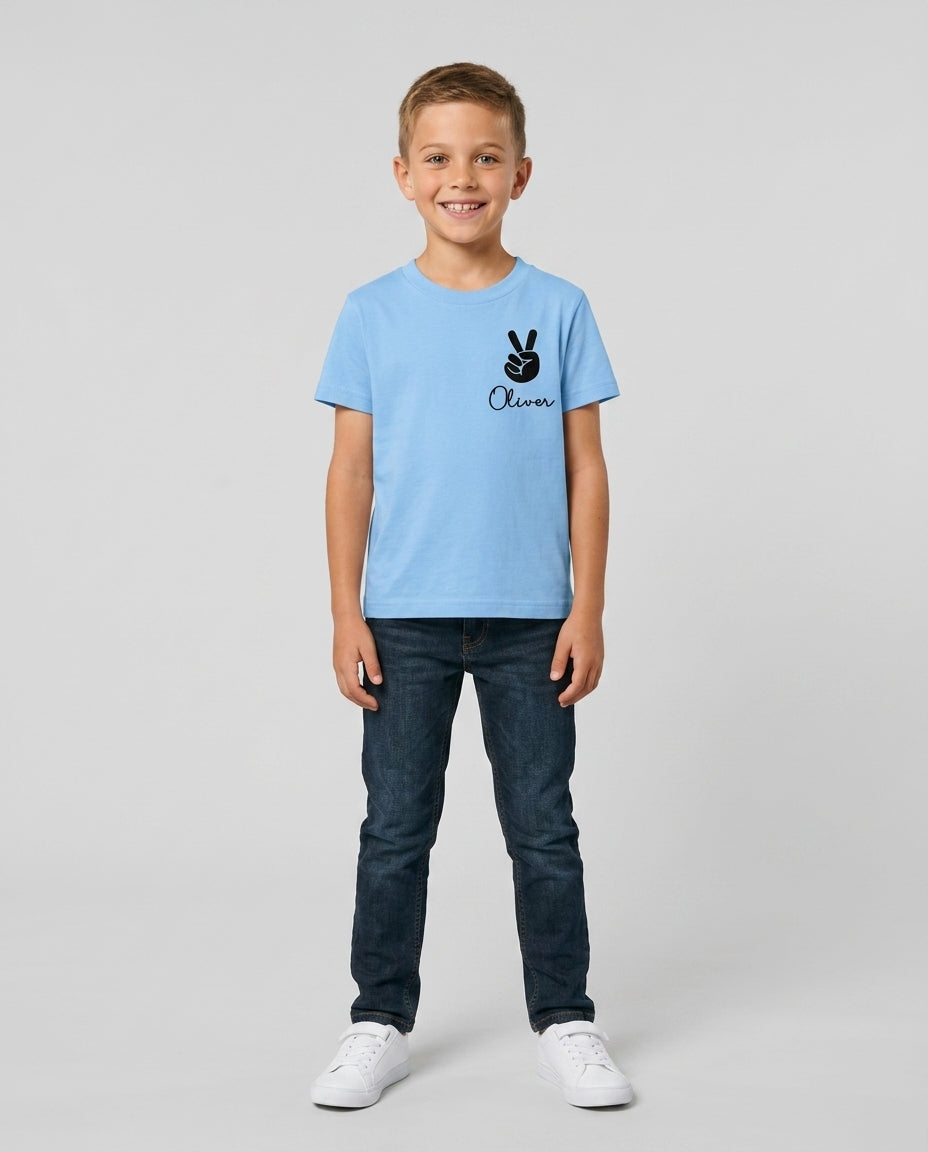 Custom Name First Day of School 2026 Bamboo Crewneck T-Shirt
