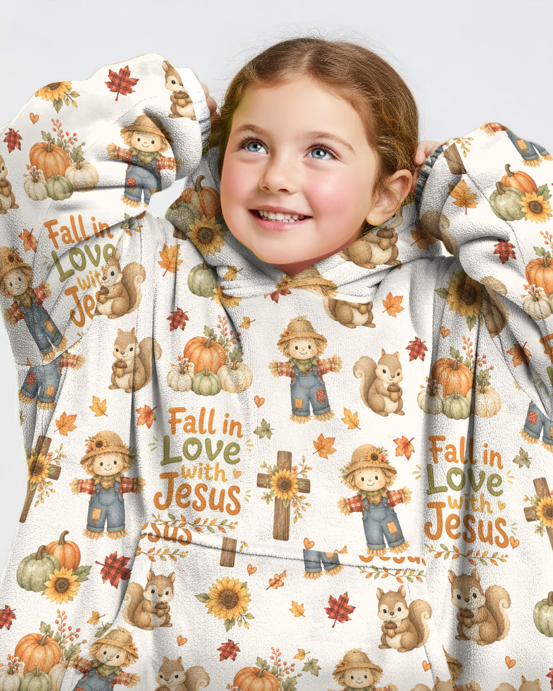 Fall For Jesus Bamboo Blanket Hoodie