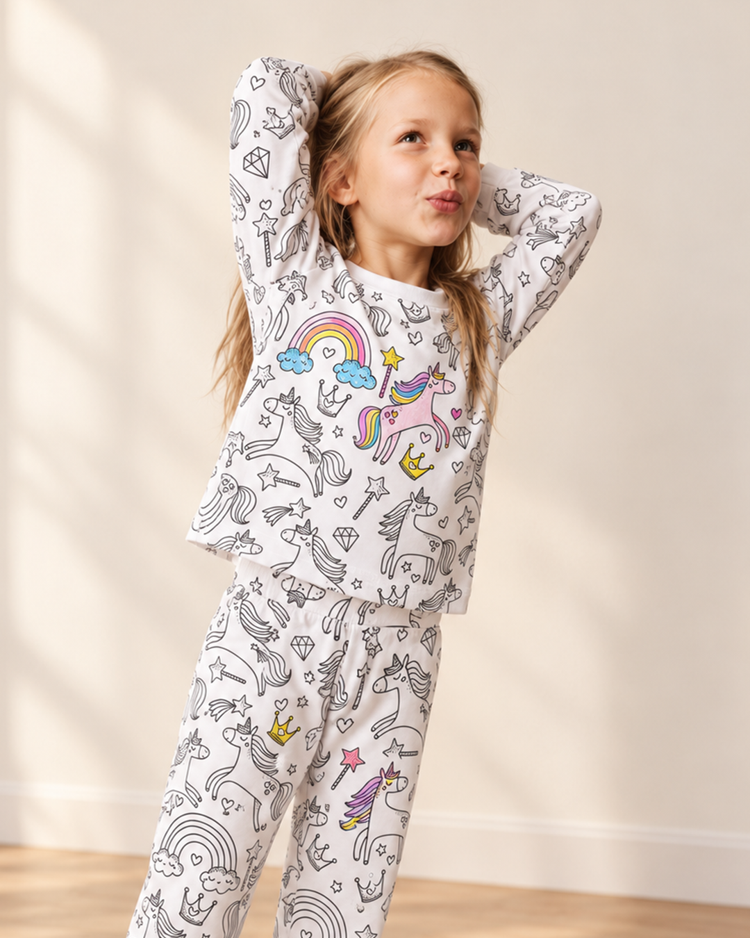 All Colorable Bamboo Two Piece Long Sleeve Pyjamas Set