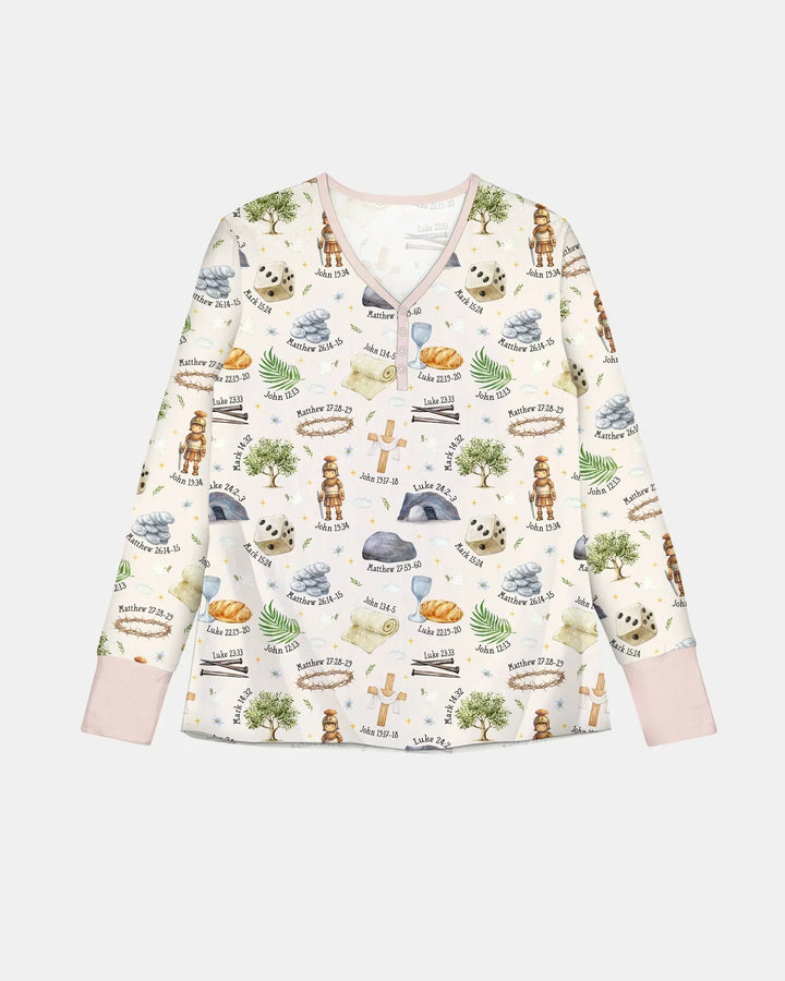 He Is Risen Family Matching Bamboo Women Pajama Set