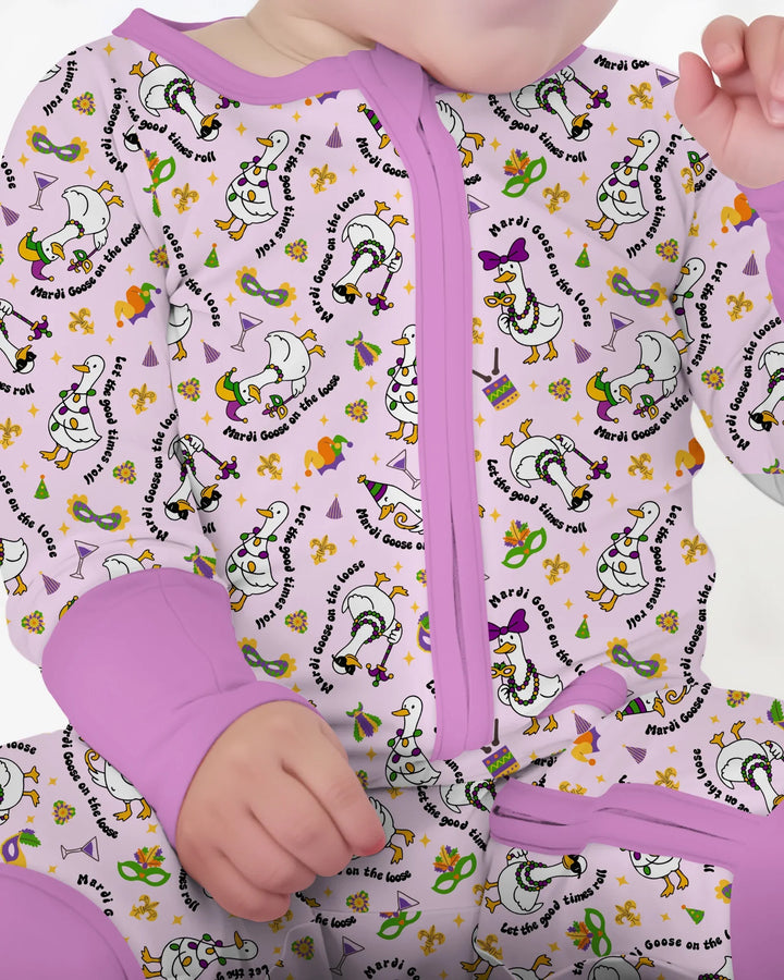 Mardi Gras Silly Goose Bamboo Convertible Zippy