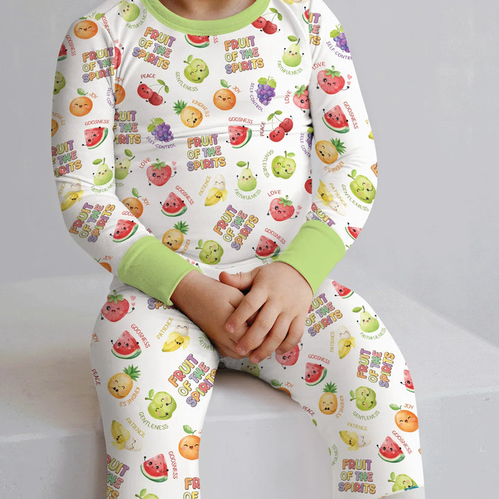 Fruit of the Spirit Bamboo Two Piece Long Sleeve Pajama Set