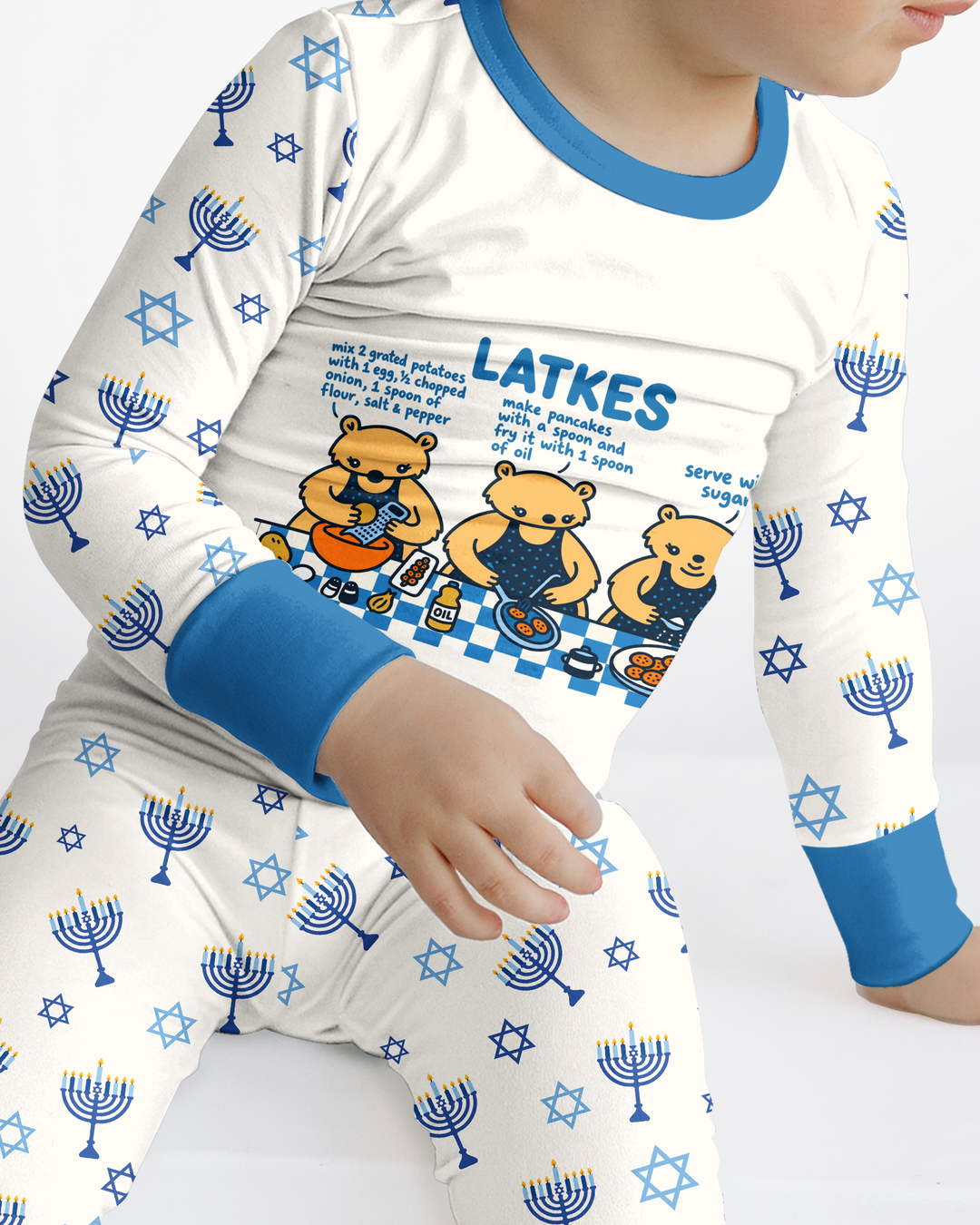 Latkes Recipe Bamboo Two Piece Long Sleeve Pajama Set