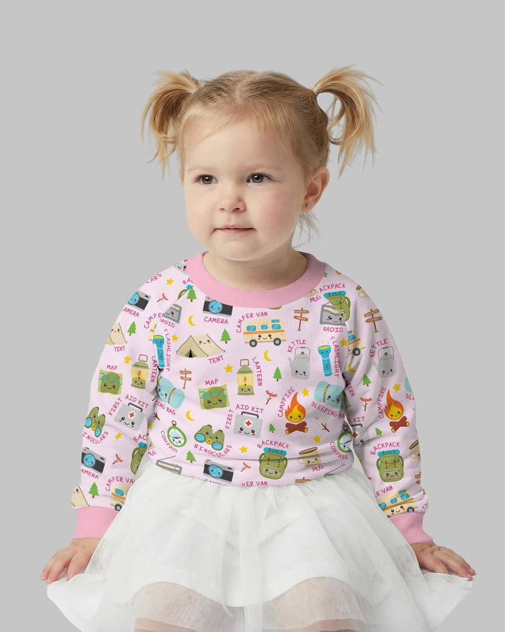 Little Camp Adventure Family Matching Crewneck Sweatshirt