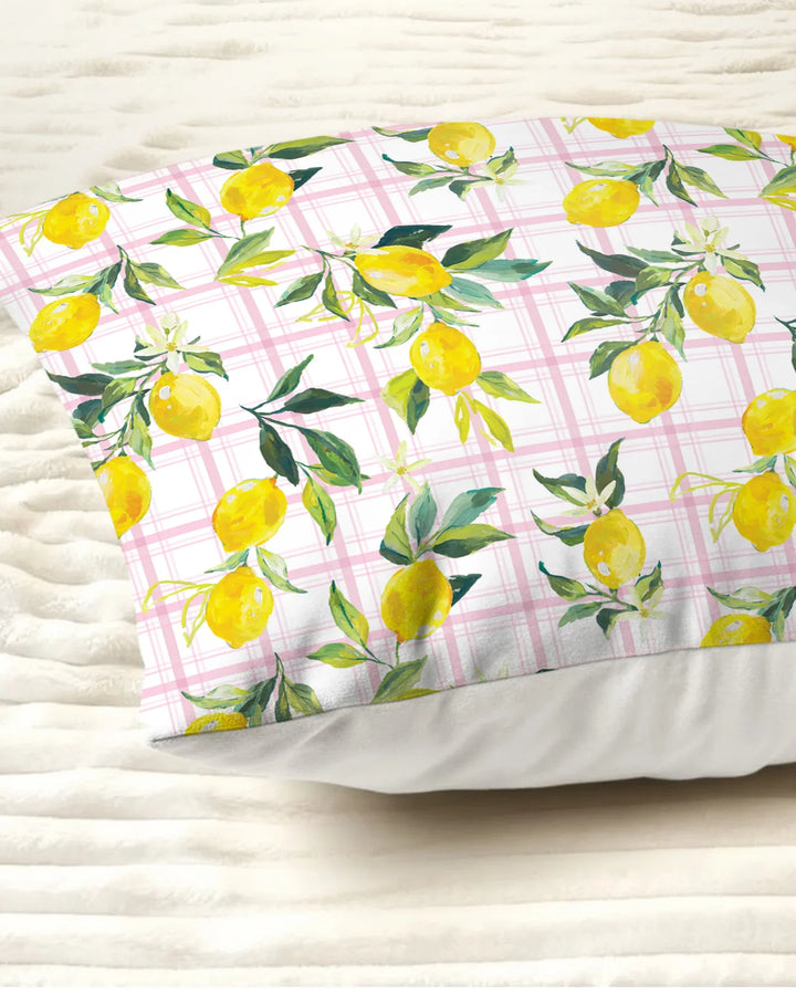 Mediterranean Lemons Family Matching Bamboo Pillow Case