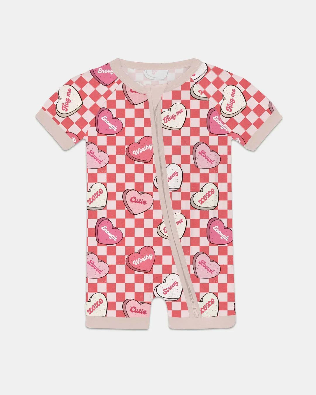 Valentine in Hearts Bamboo Shorty Zippy