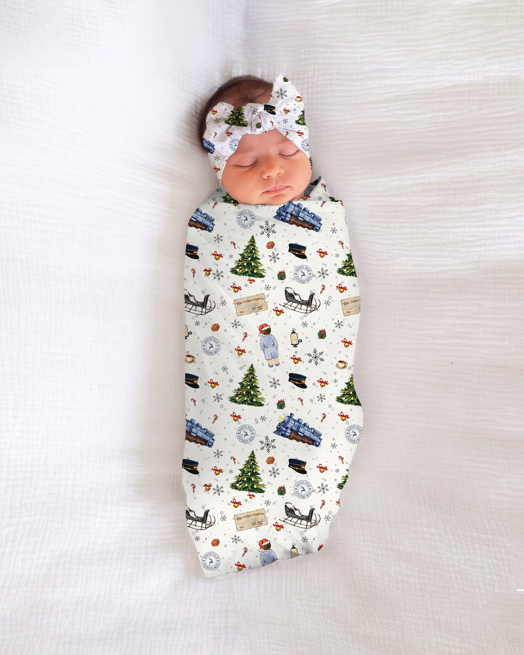 North Pole Adventure Bamboo Swaddle Blanket