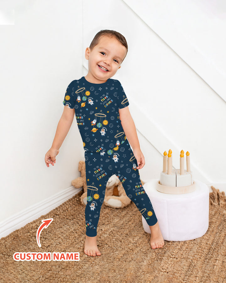 CUSTOM Template Bamboo Two Piece Short Sleeve Pyjamas Set