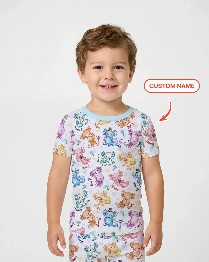 I Axololt Questions Bamboo Two Piece Short Sleeve Pajama Set
