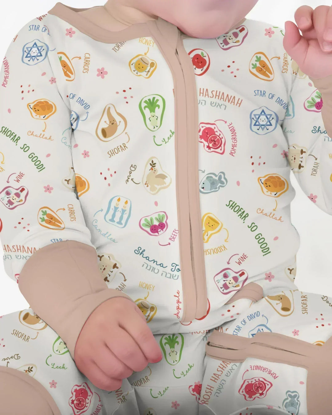 Happy Rosh Hashanah Bamboo Convertible Zippy
